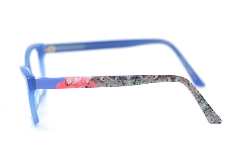 Mermaid glasses. Blue cat eye glasses. Sustainable glasses online. Affordable eyewear online. 