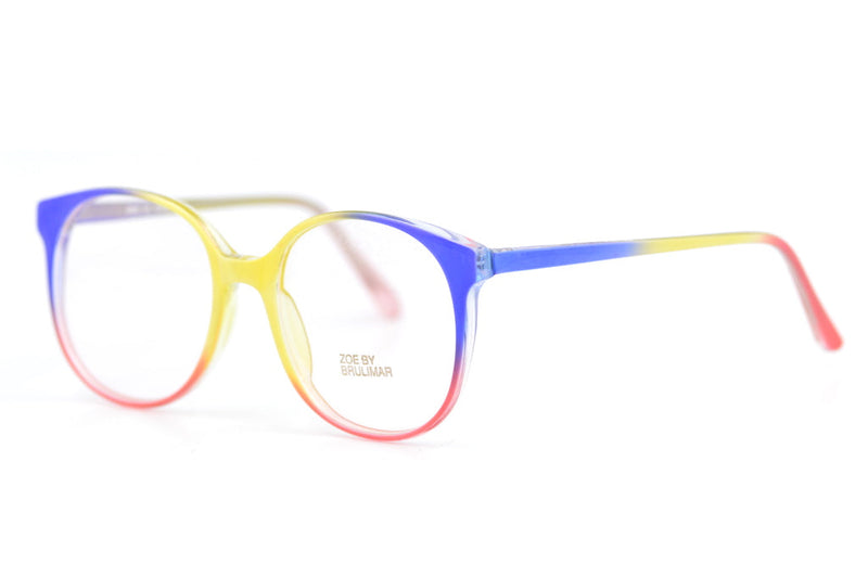 Zoe 2392 Bright Rainbow Glasses | 80s Oversized Glasses | Bright Colourful Glasses