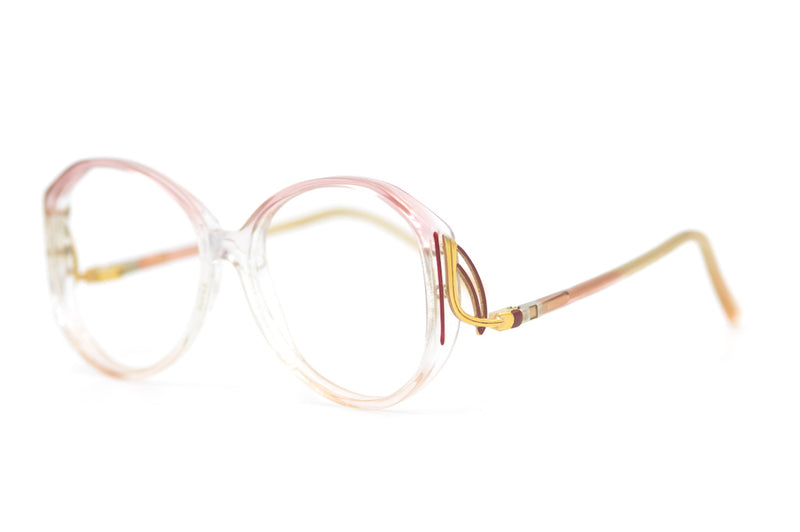 Rose 80s Oversized vintage glasses. 80s glasses. 80s Eyeglasses. Retro vintage glasses. 