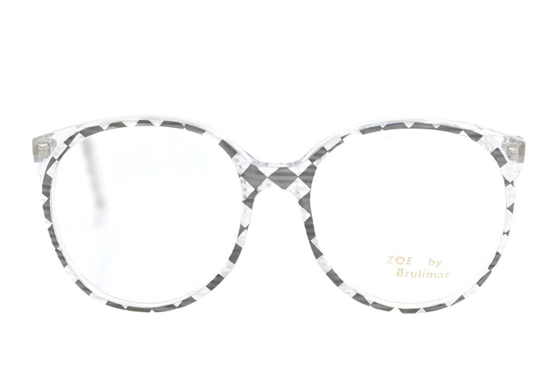 Zoe by Brulimar 2225 harlequin vintage glasses. Retro 80s glasses. Oversized glasses.