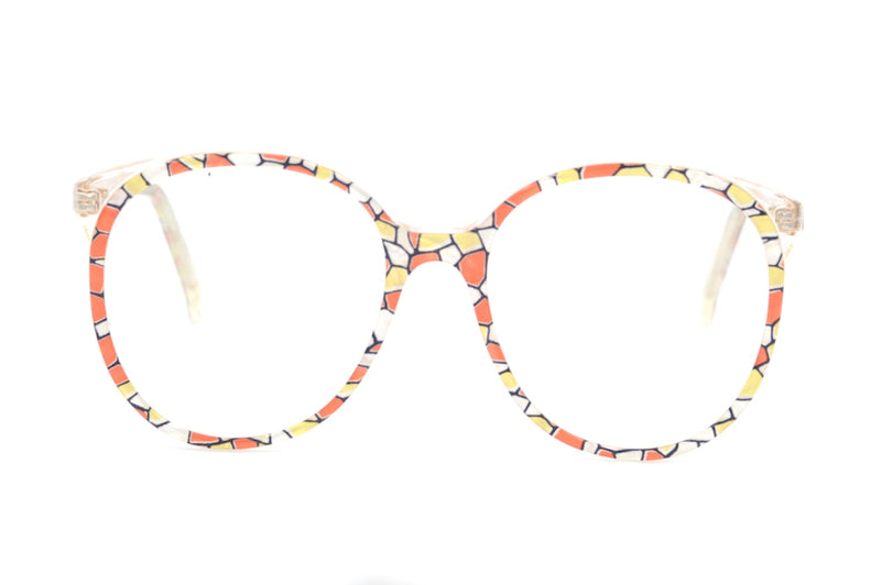 Zoe by Brulimar, Oversized vintage glasses, oversized glasses, multi coloured glasses, 1980s glasses, sustainable eyewear