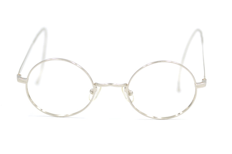 40s round vintage glasses. Gas mask glasses. Retro vintage glasses.