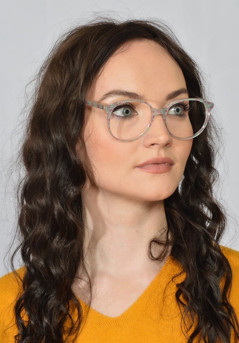 1980's Milano oversized floral vintage glasses frameMilano Floral 80s glasses. Oversized glasses. 80s glasses. Vintage glasses. Retro Glasses.