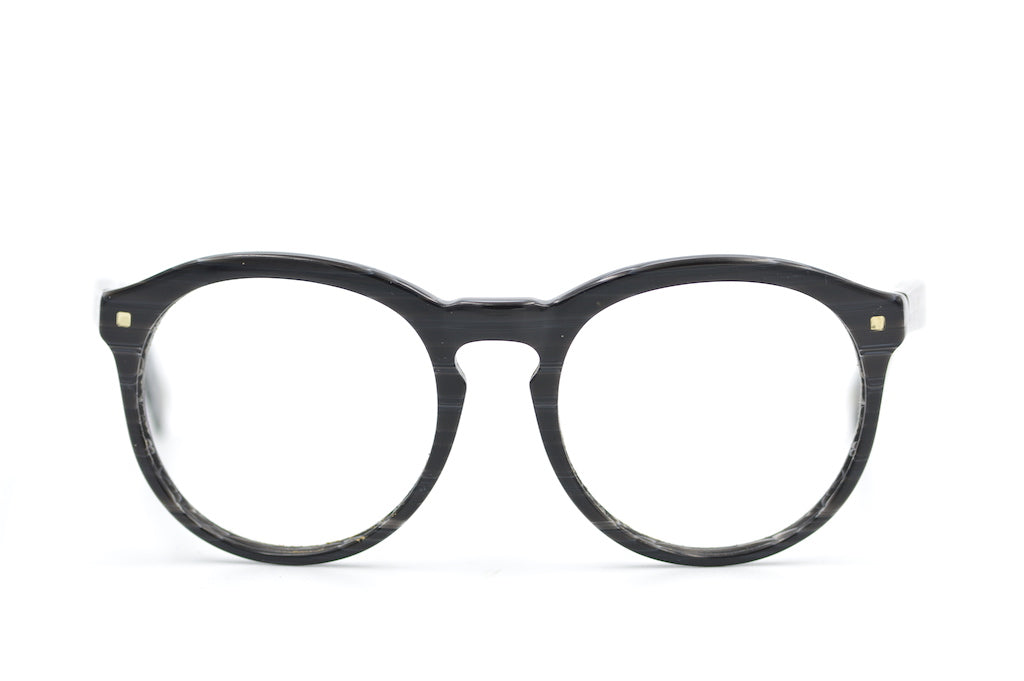 Gok Wan 18 retro glasses. Black round oversized glasses. Gok Wan glasses. Cheap prescription glasses. Sustainable glasses. 
