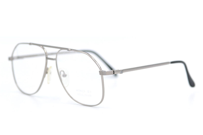 Monza by Brulimar 80s vintage glasses. Mens large glasses. Mens prescription glasses.