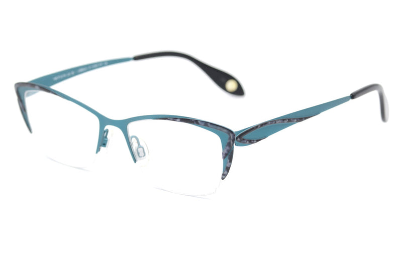 Fysh 3524 glasses, green vintage glasses, green cat eye glasses