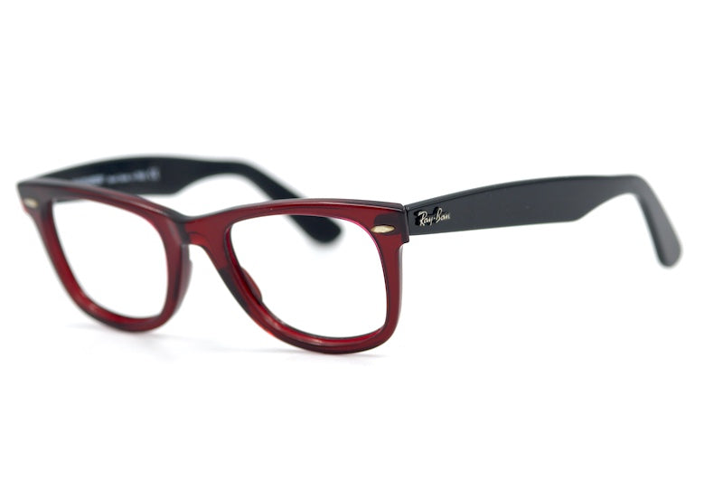 Ray-Ban 2140 937 red wayfarer glasses.
