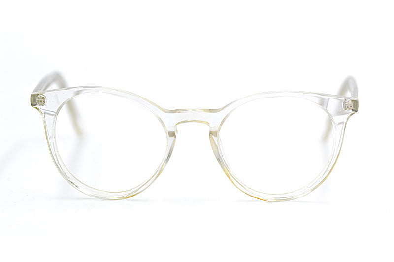 Ace & Tate Easton glasses. Womens Ace & Tate glasses. Crystal round glasses. Clear round glasses. Womens round glasses. 