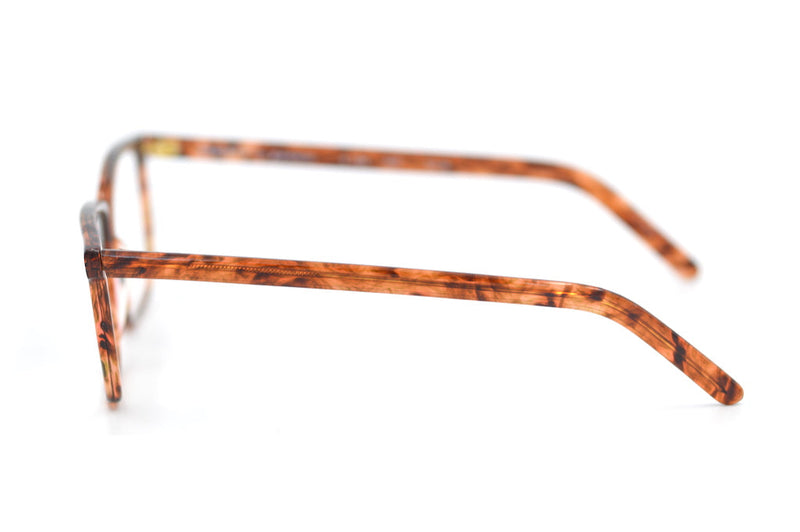 Variety 134 by Gambini vintage glasses. Retro Glasses. Brown mottled rectangular glasses. Retro style glasses. 