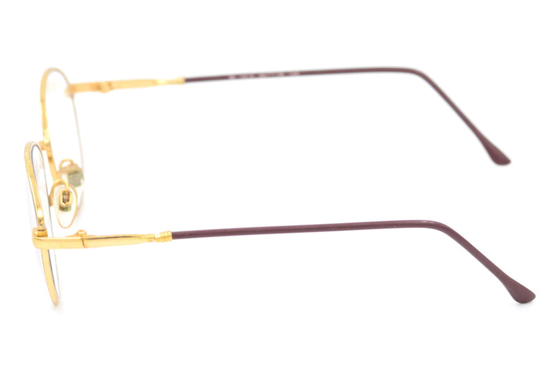 Gold metal round glasses, gold vintage glasses, metal vintage glasses, cheap vintage glasses