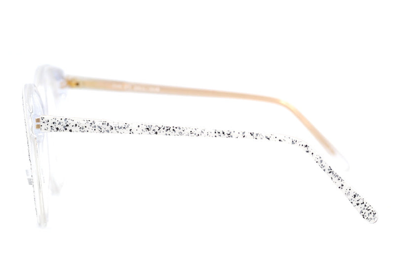 Zoe by Brulimar 2102. Oversized Glasses. Vintage Oversized Glasses. 1980's Vintage Glasses. Sustainable Glasses.  Stylish Glasses. White glasses. Vintage eyeglasses. 