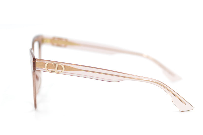 Christian Dior pink transparent glasse. Women's Christian Dior glasses. Women's Dior glasses. Women's designer glasses. 