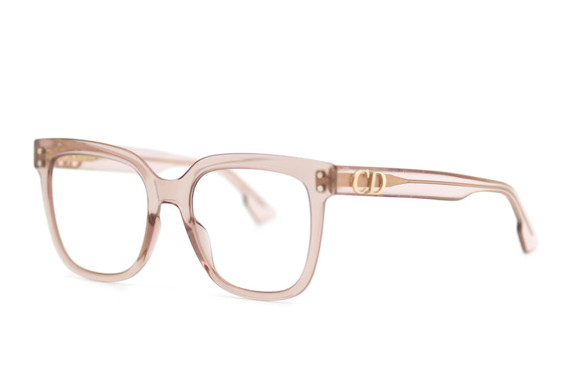 Christian Dior pink transparent glasse. Women's Christian Dior glasses. Women's Dior glasses. Women's designer glasses. 