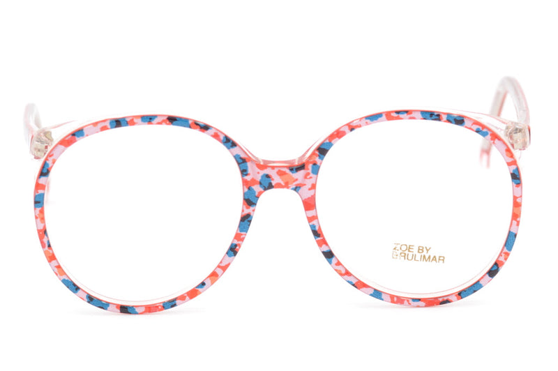 Zoe by Brulimar, Oversized vintage glasses, oversized glasses, multi coloured glasses, 1980s glasses, sustainable eyewear