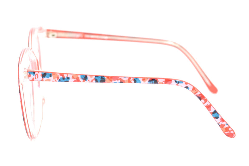 Zoe by Brulimar, Oversized vintage glasses, oversized glasses, multi coloured glasses, 1980s glasses, sustainable eyewear