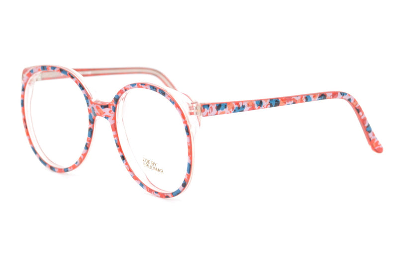 Zoe by Brulimar, Oversized vintage glasses, oversized glasses, multi coloured glasses, 1980s glasses, sustainable eyewear