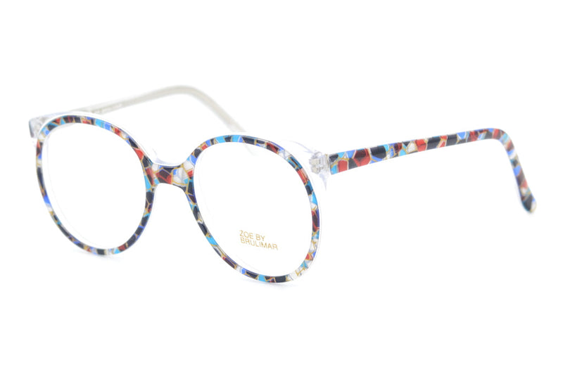 Zoe by Brulimar, Oversized vintage glasses, oversized glasses, multi coloured glasses, 1980s glasses, sustainable eyewear