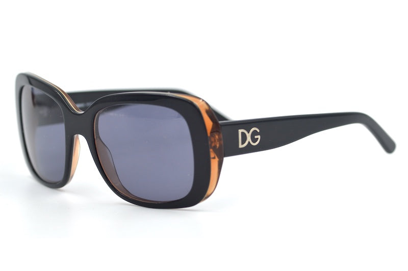 Dolce & Gabbana 4052 Sunglasses. Women's oversized square black designer sunglasses. Women's sustainable designer sunglasses. 