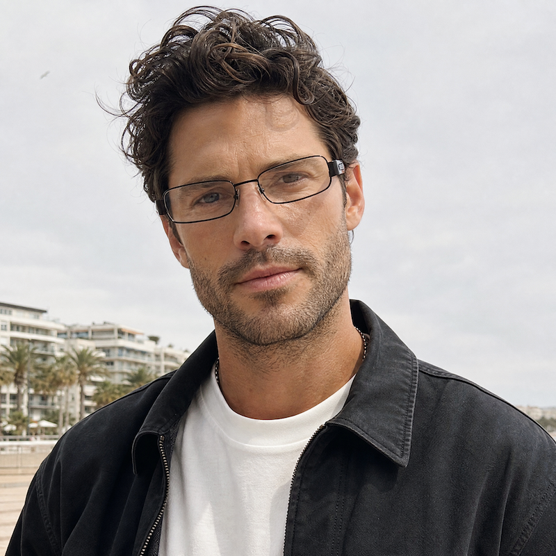 Diesel 0147 men's 90s rectangular glasses