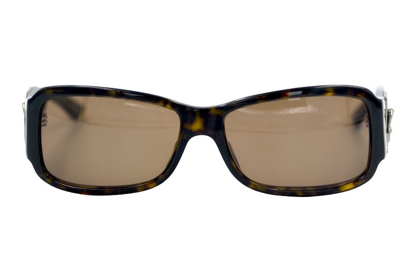 Dior Cottage 4 90s sunglasses. Women's Dior sunglasses. 90s Dior sunglasses, brown rectangular frames.