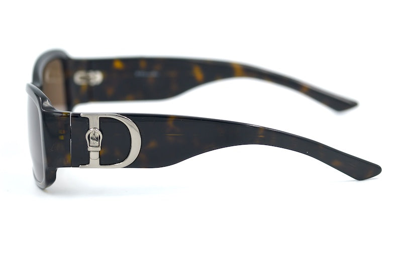 Dior Cottage 4 90s sunglasses. Women's Dior sunglasses. 90s Dior sunglasses, brown rectangular frames.