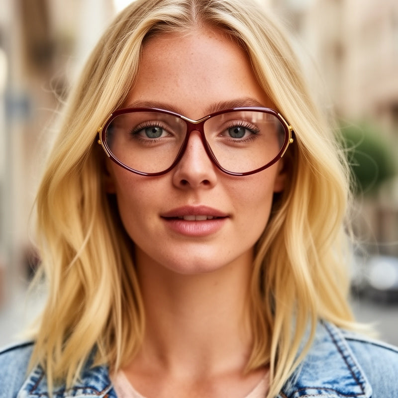 Essilor 365 red 80s vintage glasses