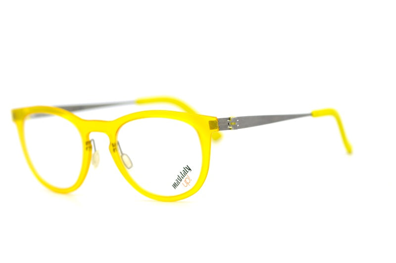 Mad In Italy Fagiolo Yellow Glasses. Sustainable glasses. 
