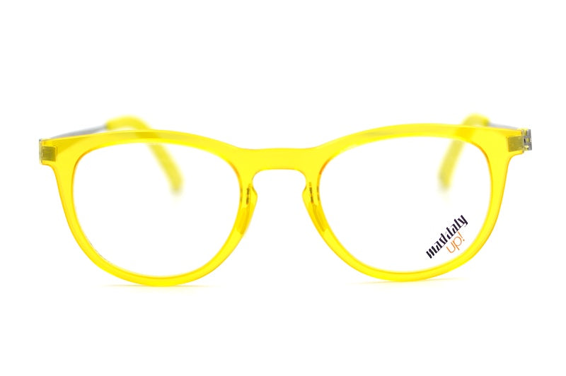 Mad In Italy Fagiolo Yellow Glasses. Sustainable glasses. 