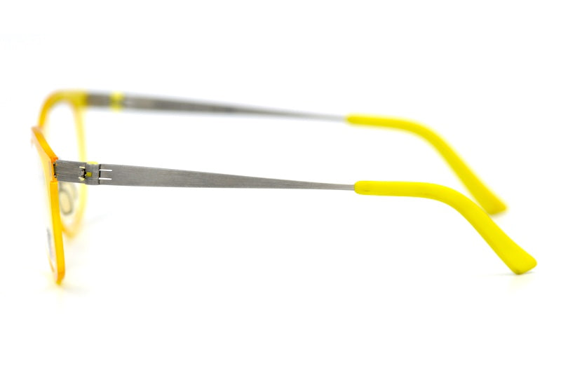 Mad In Italy Fagiolo Yellow Glasses. Sustainable glasses. 