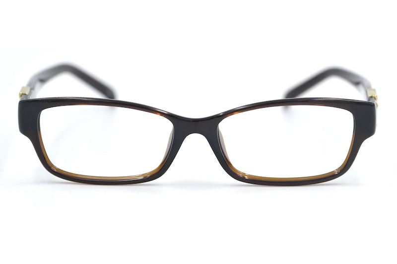 Fendi F1015R women's designer glasses. Brown rectangular Fendi glasses. 