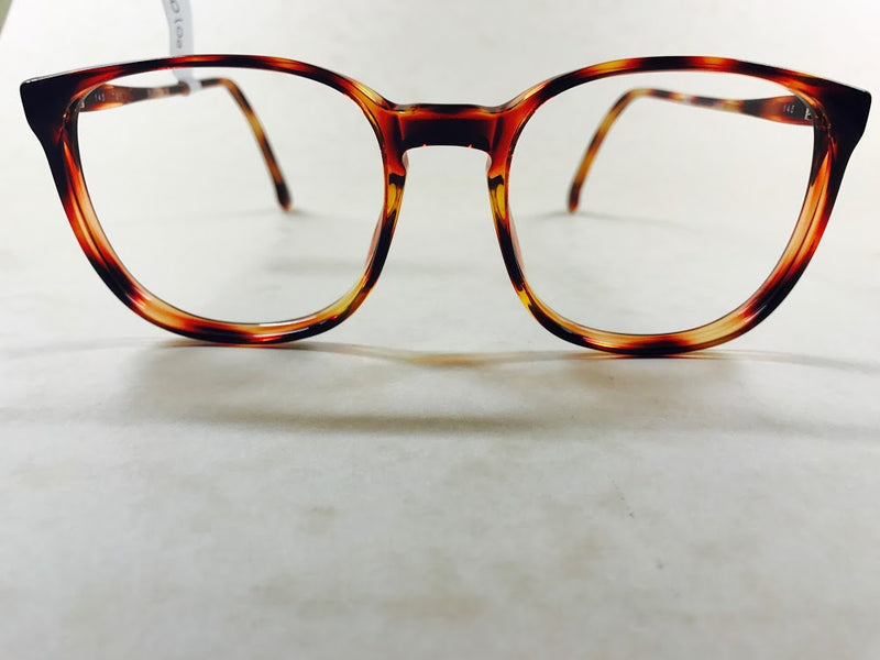 Buxton 12 American optical large mens reddish brown mottle