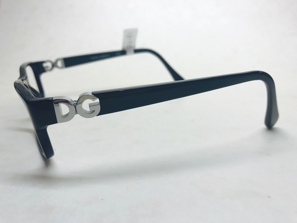 Black Dolce &amp; Gabbana frames with silver logo on sides