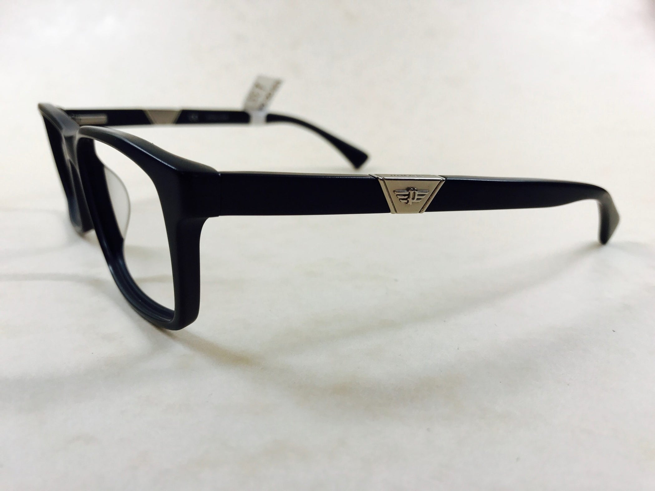 Matt black mens Police designer frames