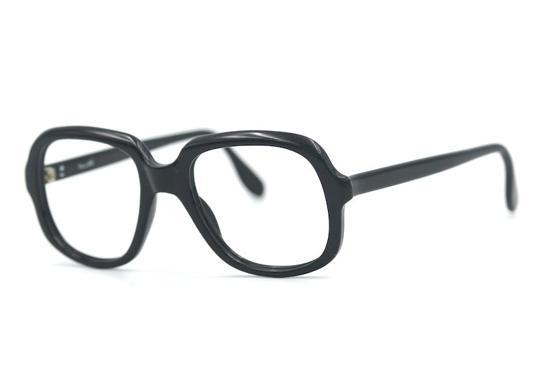 Freedom Free 70s style black oversized glasess, Michael Caine style