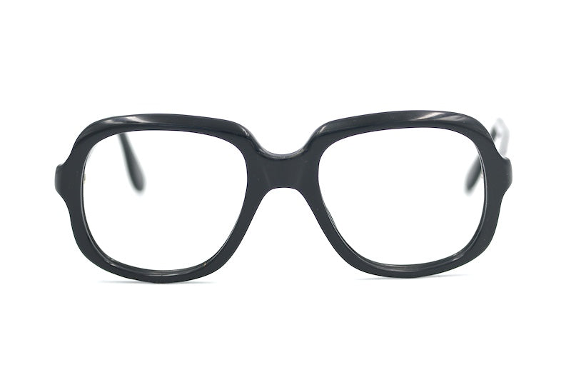 Freedom Free 70s style black oversized glasess, Michael Caine style