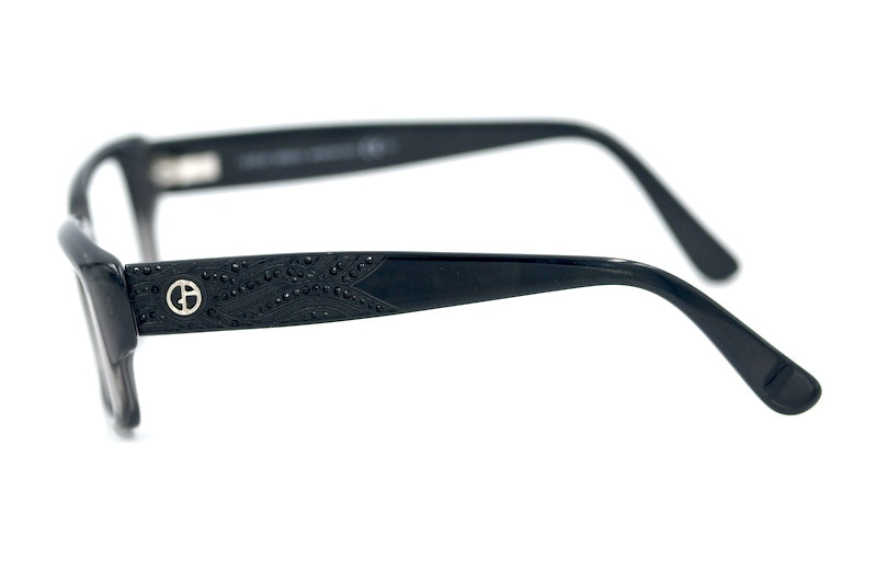 Giorgio Armani 973 Glasses. Grey women's cat-eye glasses. Women's sustainable glasses.