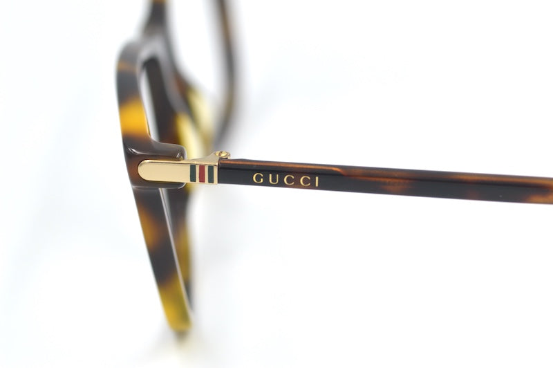 Gucci 00180 women's oversized brown square glasses