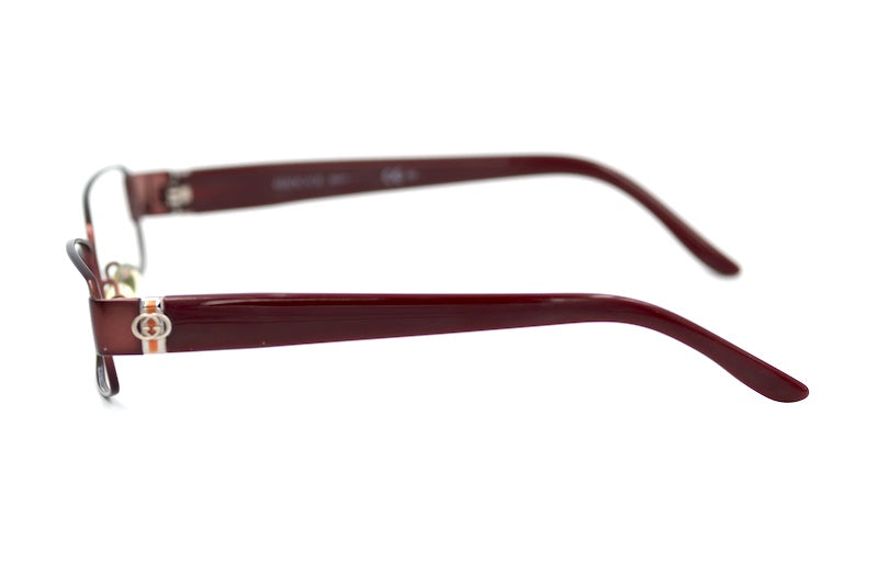 Gucci 4223 women's red rectangular glasses.