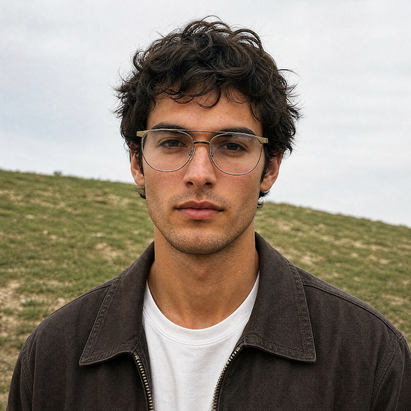 Hackett 078 men's aviator designer glasses.