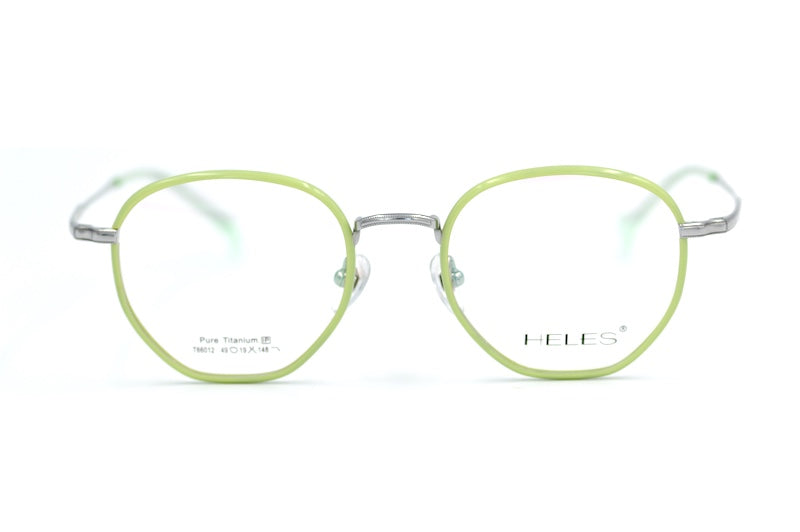Heles Titan green glasses. Women's green glasses. Women's titanium glasses.