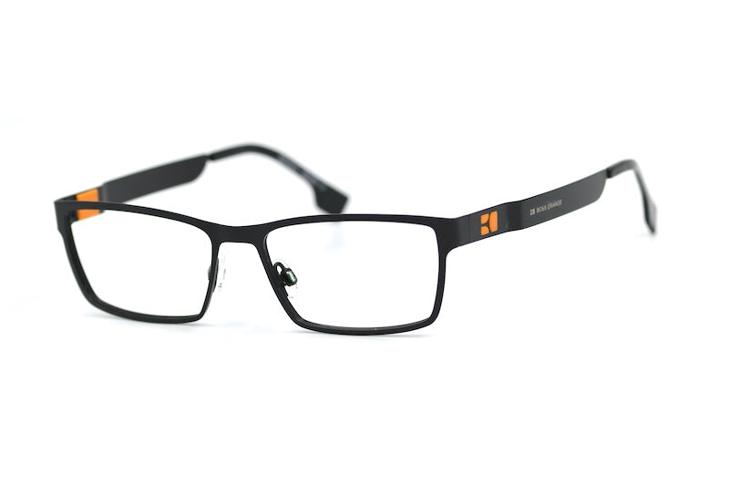 Hugo Boss 0001 Men's Black Rectangular Glasses Angle