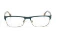 Hugo Boss 0072 men's green rectangular designer glasses. Men's affordable Hugo Boss glasses.