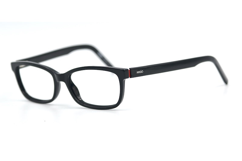 Hugo Boss 08 men's black rectangular glasses. 