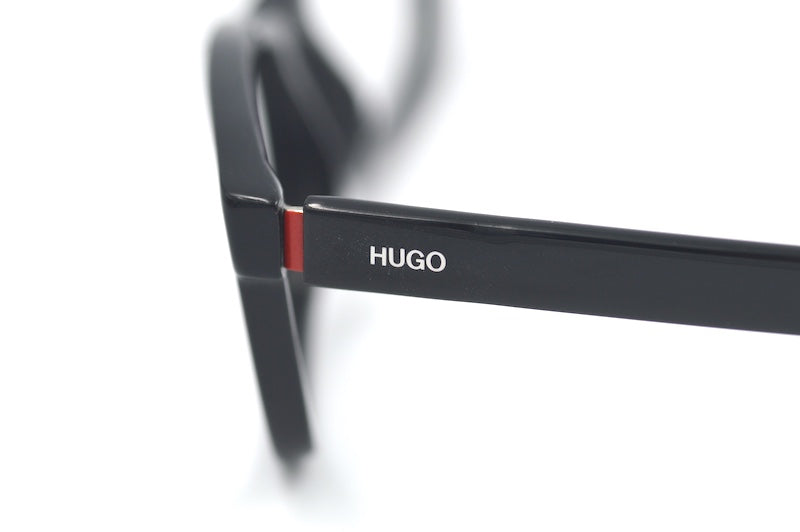 Hugo Boss 08 men's black rectangular glasses. 
