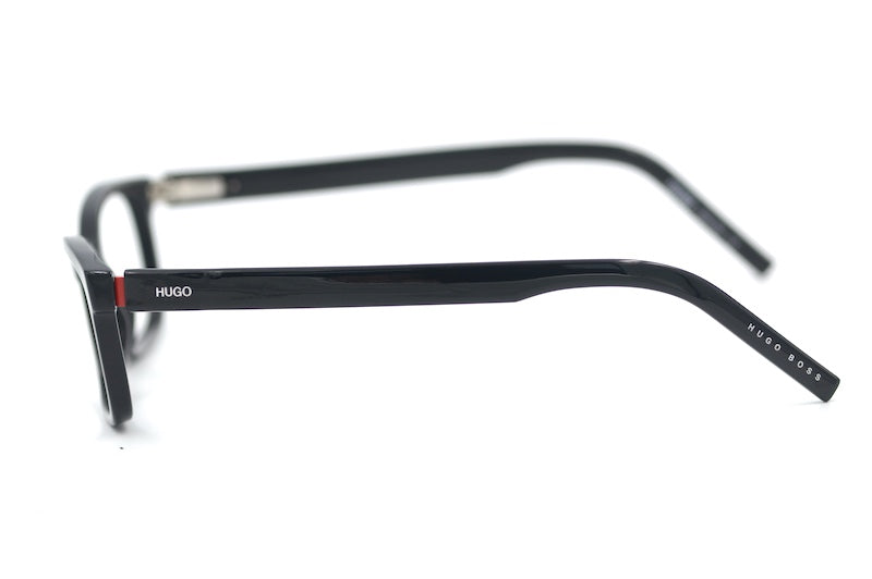 Hugo Boss 08 men's black rectangular glasses. 