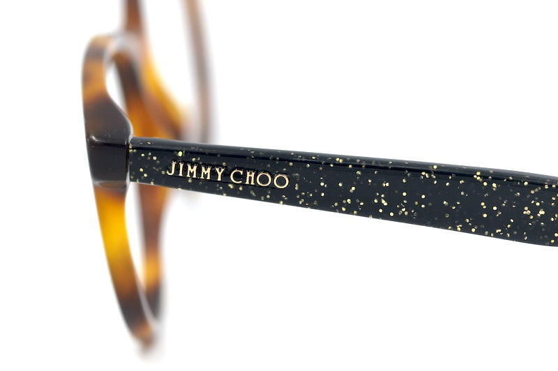 Jimmy Choo 205 women's designer glasses. Brown round Jimmy Choo glasses. 