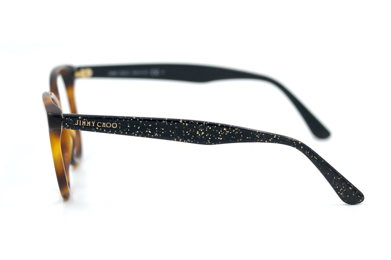 Jimmy Choo 205 women's designer glasses. Brown round Jimmy Choo glasses. 