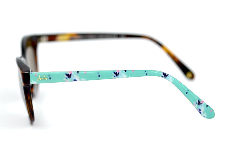 Joules Dune Sunglasses. Women's Joules sunglasses. Brown and teal women's sunglasses.