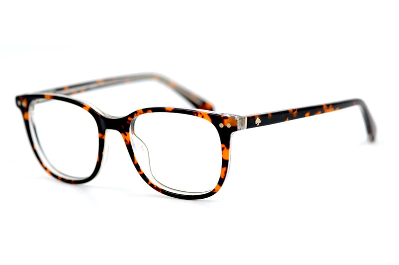 Kate Spade Joliet Brown Mottled Women's Square Glasses Angle