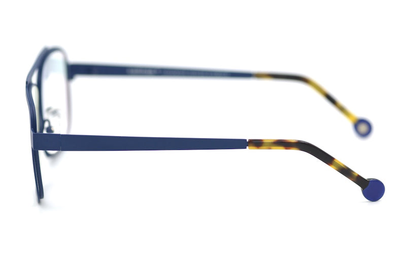Kelinse Navy Blue Men's Aviator Glasses Side View